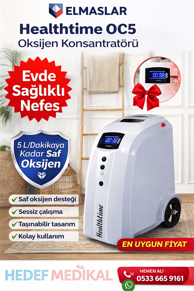 Elmaslar Healthtime OC5 Oksijen konsantratörü