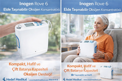 Inogen Rove 6 Elde Taşınabilir Oksijen Konsantratörü 16 Cell