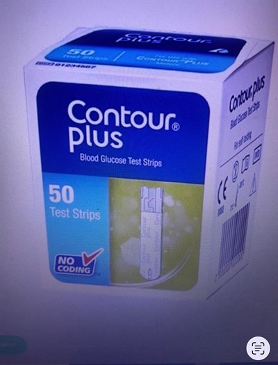 Contour Plus 50'li Kan Şekeri Test Stribi