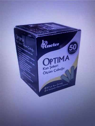 Optima 50'li Kan Şekeri Test Stribi