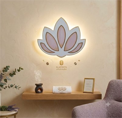 Ahşap Pano Lotus Çiçeği