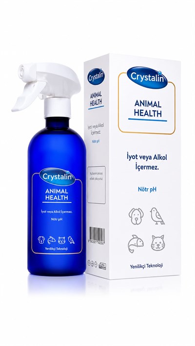 Crystalin 500 ml Göz, Kulak, Ağız Bakım Temizleme Solüsyonu Animal Health Skt 06.2028