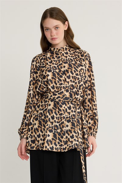 Leopar Desen Tunik