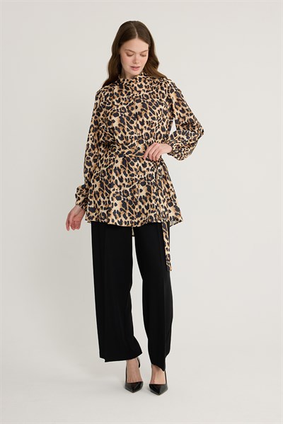 Leopar Desen Tunik