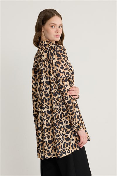 Leopar Desen Tunik