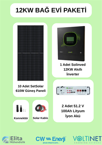 Solinved 12KW Bağ Evi Paketi L