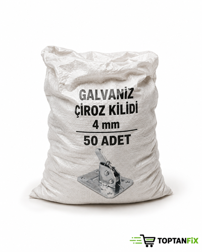4 Mm Galvaniz Çiroz Kalıp Kilidi