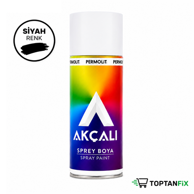 Akçalı 326 400 ml Parlak Siyah Sprey Boya