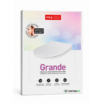 Nkp Grande Yavaş Kapanır Klozet Kapağı 0347