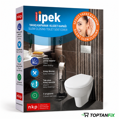 Nkp İpek Thermoplast Yavaş Kapanır Klozet Kapağı 0304