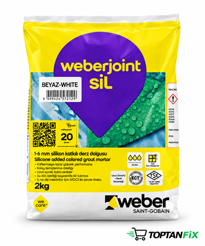 Weber Joint Beyaz Silikonlu 2 kg Derz Dolgu