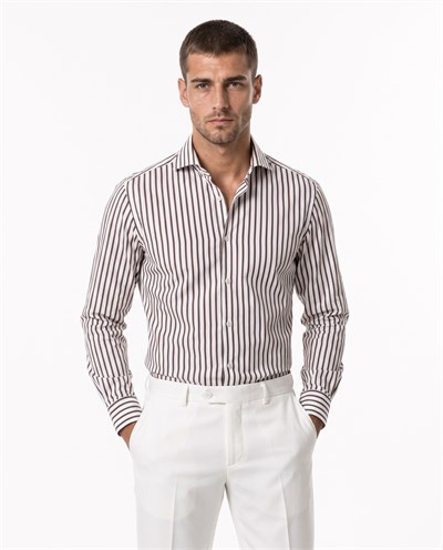 Classic Collar Shirt Brown
