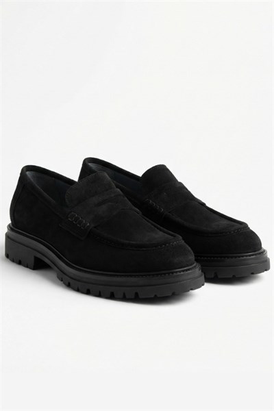 Cologne Casual Shoes Black  Süet