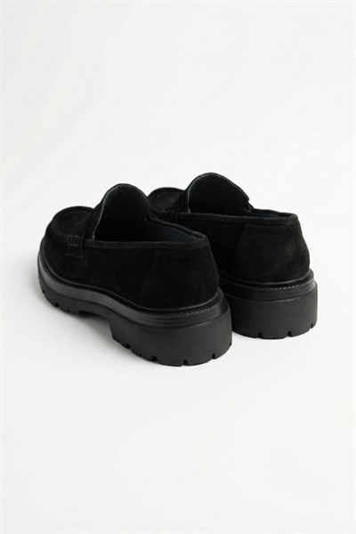 Cologne Casual Shoes Black  Süet