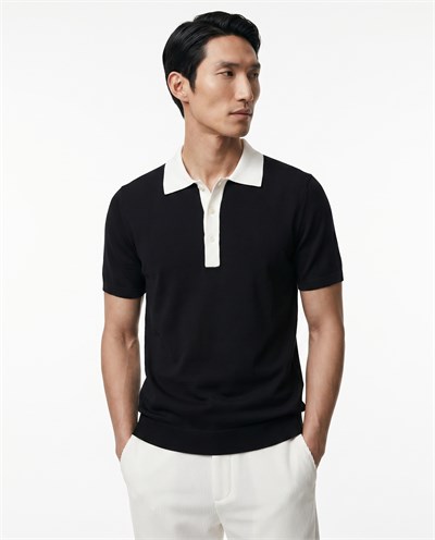 Core Knit Triko T-Shirt Black