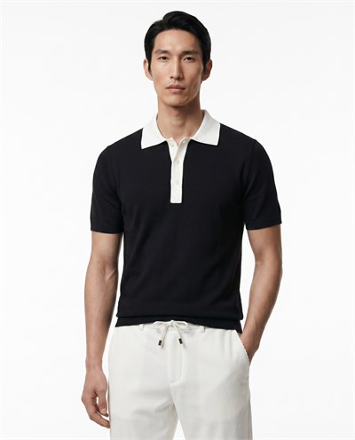 Core Knit Triko T-Shirt Black