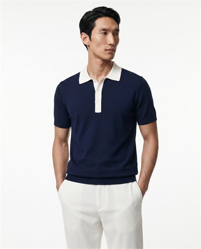 Core Knit Triko T-Shirt Navy