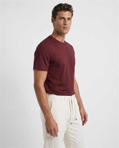 Daily Business Yak T-shirt Burgundy