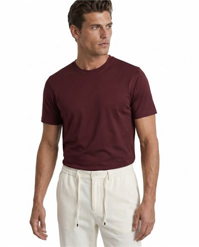 Daily Business Yak T-shirt Burgundy