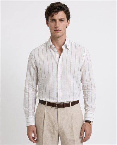 Enzo Collared Shirt Bej