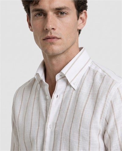 Enzo Collared Shirt Bej