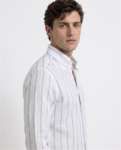 Enzo Collared Shirt Blue