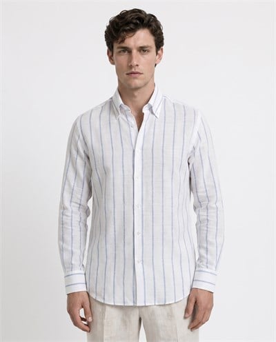 Enzo Collared Shirt Blue