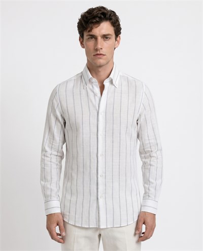 Enzo Collared Shirt Grey