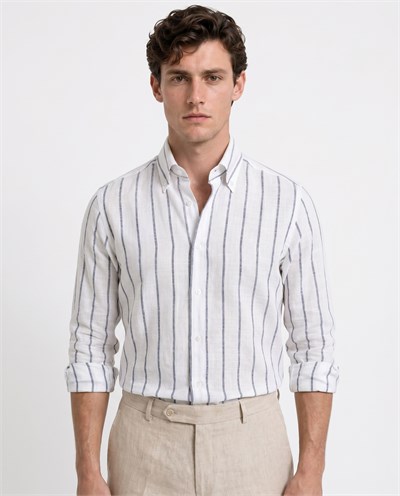 Enzo Collared Shirt Navy
