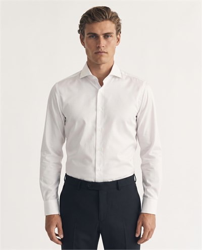 Istanbul Italian-Collar Shirt White