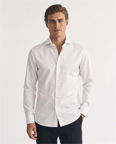Istanbul Italian-Collar Shirt White