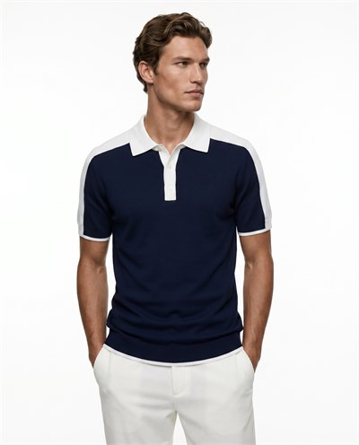 Maison Polo T-Shirt Navy