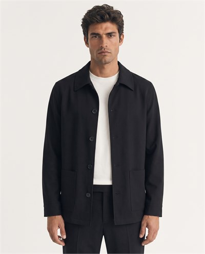 Matteo Shirt Jacket Black
