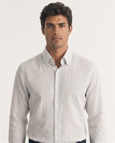 Milo Button-Down Shirt Grey
