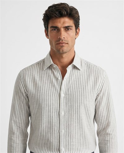 Milo Button-Down Shirt Khaki