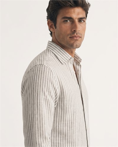 Milo Button-Down Shirt Khaki