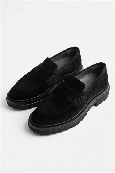 Munich Casual Shoes Black  Süet