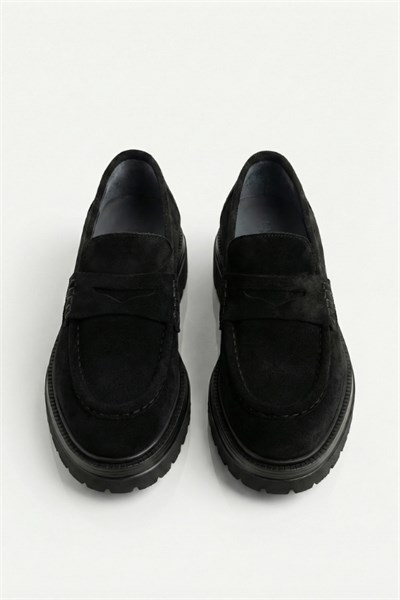 Munich Casual Shoes Black  Süet