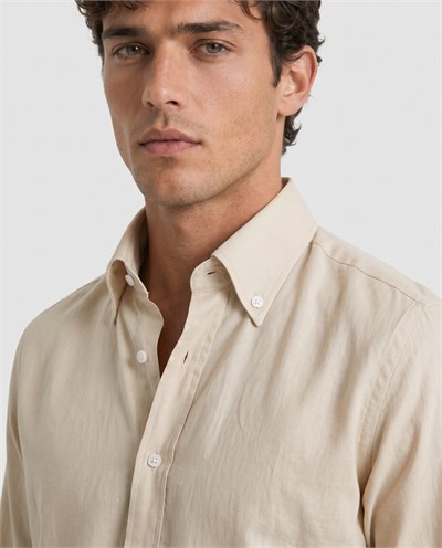Nicol Button-Down Shirt Bej