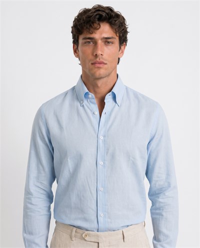 Nicol Button-Down Shirt Blue