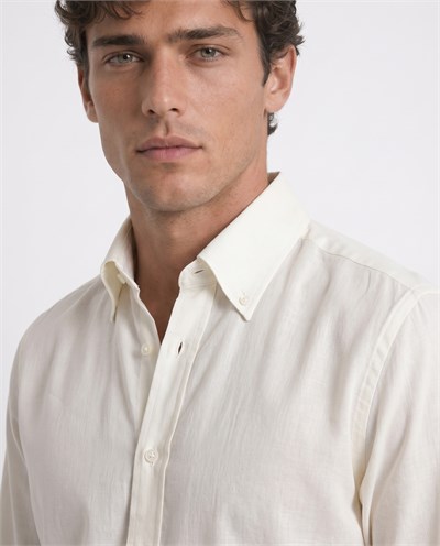 Nicol Button-Down Shirt Ecru