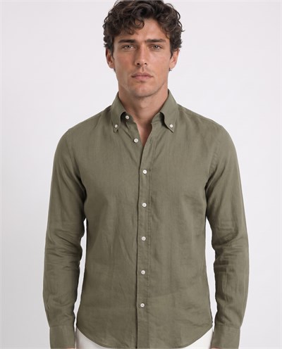 Nicol Button-Down Shirt Khaki