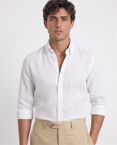 Nicol Button-Down Shirt White