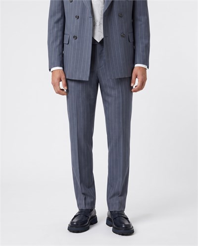 Paganini Double-Breasted Suit Blue
