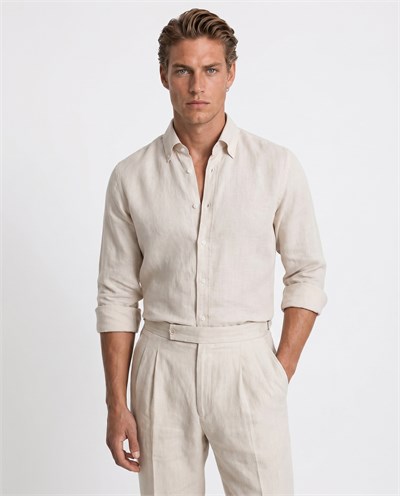 Prive Button-Down Shirt Bej
