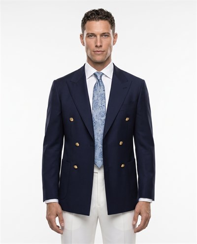 Rook Double-Breasted Jacket Navy