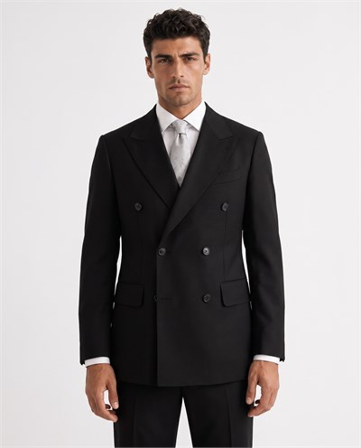 Yeseva One Double-Breasted Suit  Black