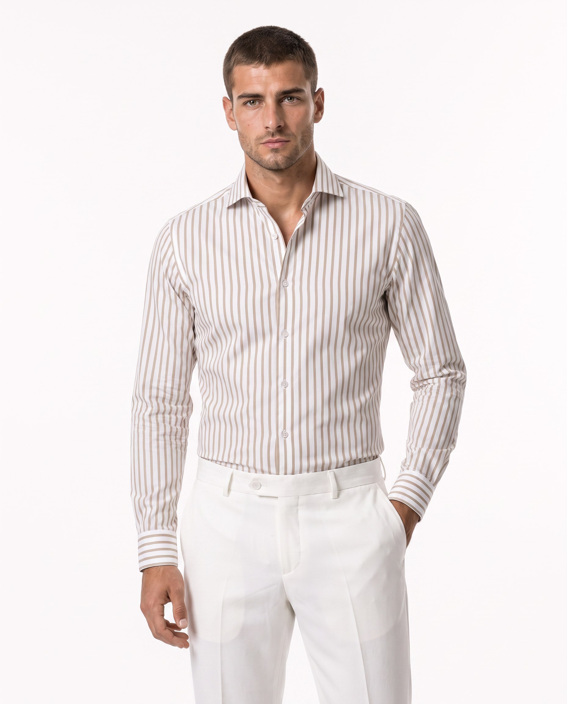 Classic Collar Shirt Bej