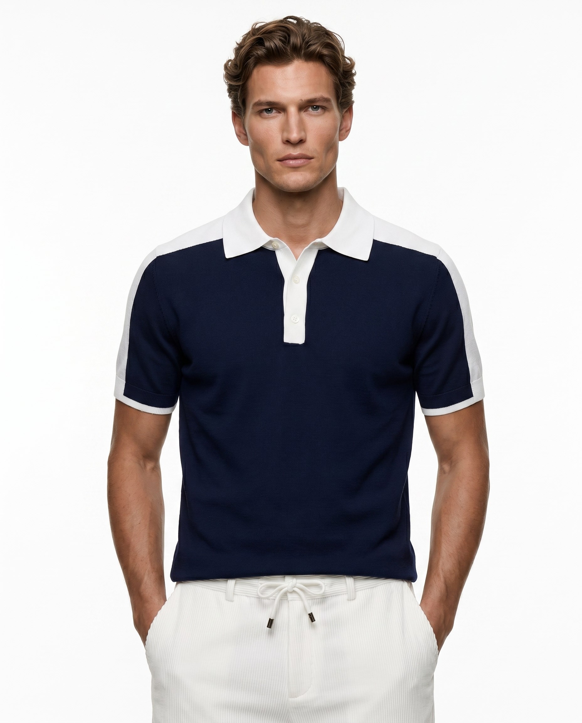 Maison Polo T-Shirt Navy