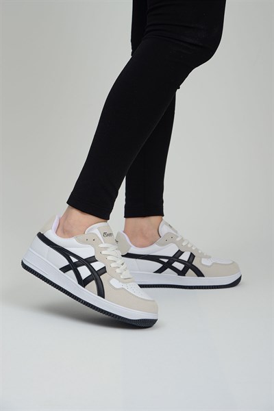 Günlük Rahat Unisex Klasik Siyah-Beyaz-Gri Sneaker Ayakkabı